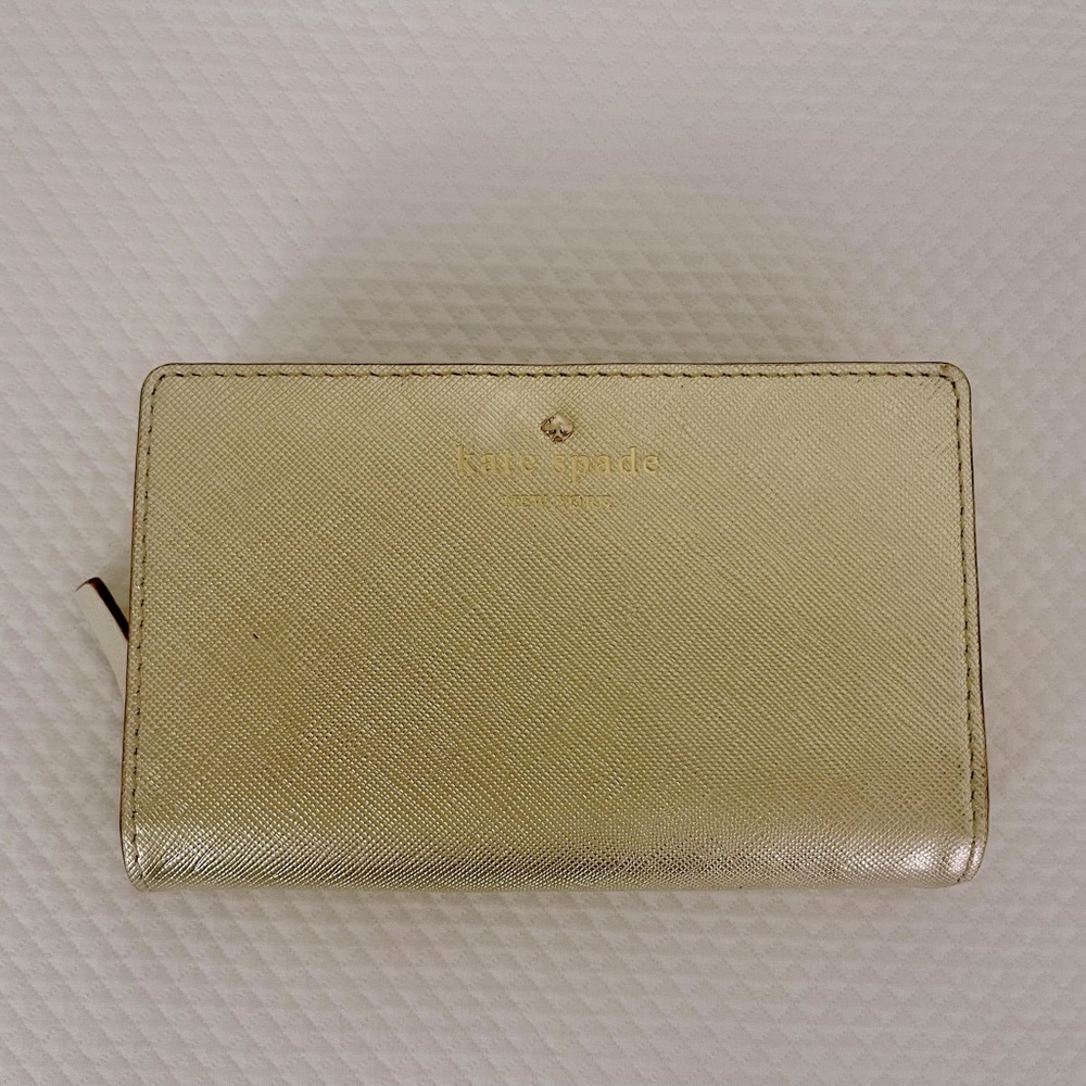 Kate spade new with tags gold wallet